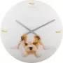 NeXtime kello 8136 Puppy, Ø43 cm, seinäkello, valkoinen/beige