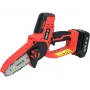 Akkukäyttöinen moottorisaha YATO YT-828135 — 18V Li-Ion 2Ah, 10 cm laippa, 3200 kierr./min, 4,8 m/s ketjunopeus, 26 lenkkiä