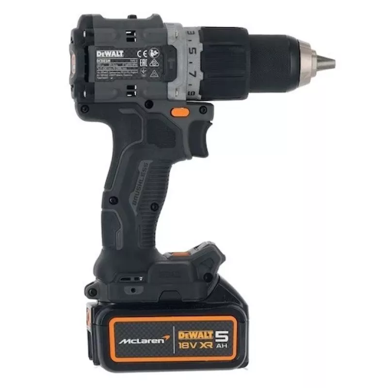 DeWalt MCLAREN DCD85MP2T porakone-ruuvinväännin 18V musta, keltainen