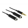 Audiokaapeli DeLOCK 65575 0,25 m 3,5 mm 2 x 3,5 mm musta