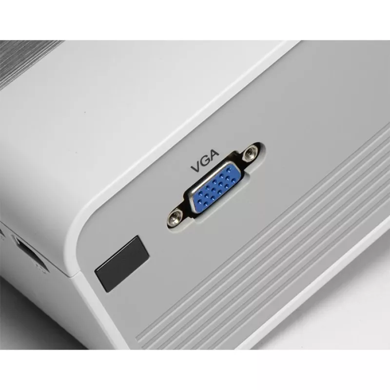 Technaxx TX-127 mini LED-projektori, LCD, HD 720p (1280x720), valkoinen/harmaa