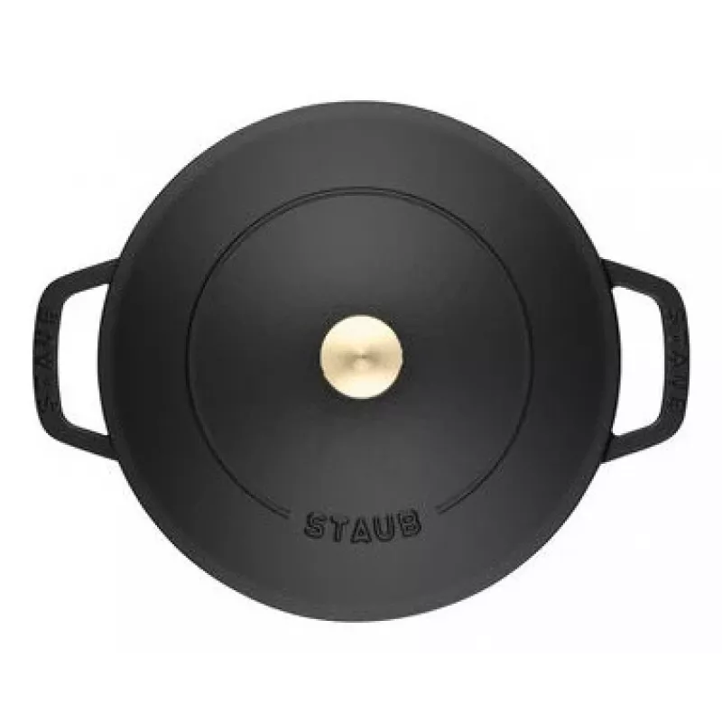 Staub Chistera 40511-472-0 uunipata 28 cm, pyöreä, valurautainen, 3,7 l, musta
