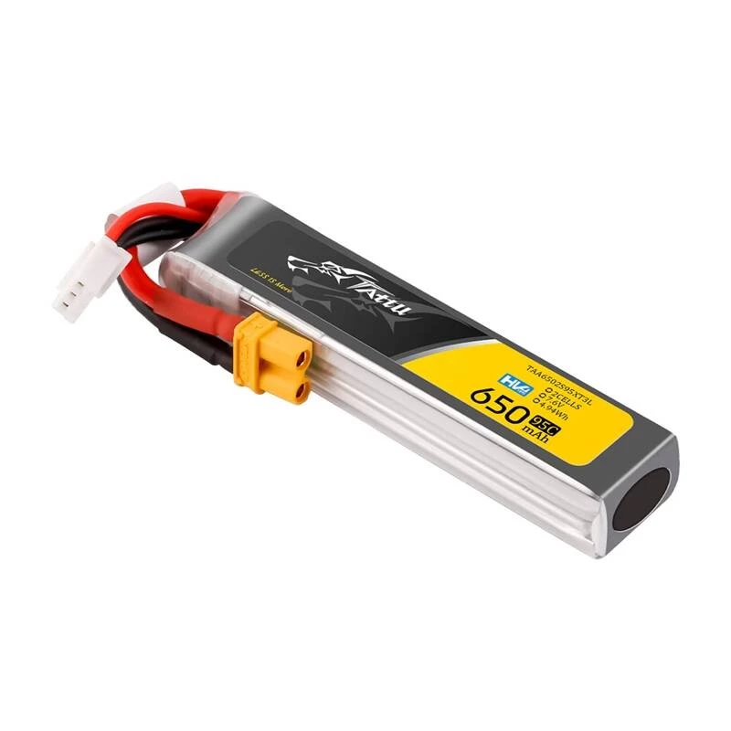 Akkumulaattori LiPo Tattu 2s 650mAh 95C 7,6V HV XT30 Long-Pack