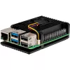 Joy-IT Armor Case BLOCK ACTIVE SBC-kotelo sopii kehitysalustoille Raspberry Pi (RB-AlucaseP5-07FAN)