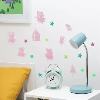 Seinä tarra Hasbro Peppa Pig PP13870PP Glow in the Dark Stars