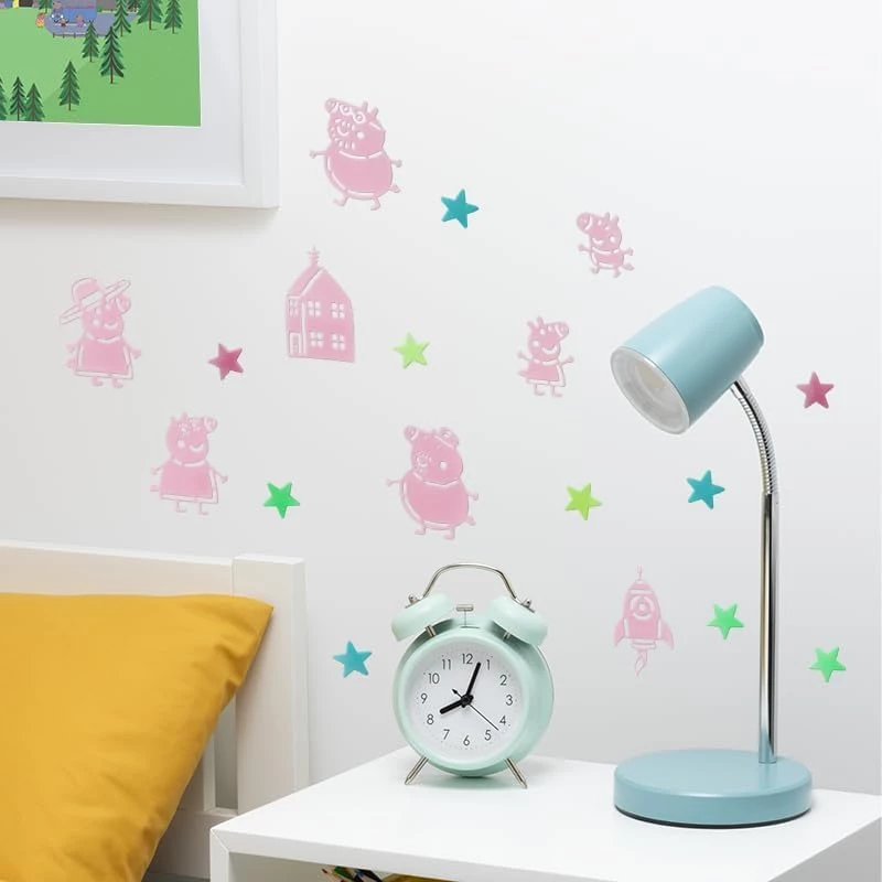 Seinä tarra Hasbro Peppa Pig PP13870PP Glow in the Dark Stars
