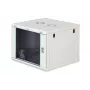 Seinäkiinnitteinen 19 tuuman räkkikaappi DIGITUS Dynamic-N DN-37106 — 9U, 600x600 mm, IP20, avainlukko