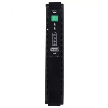 Virtalähde MPL Power RouterUPS-30-PoE 30 W sisäkäyttöön, 100–240 V, musta, 160×105×28 mm