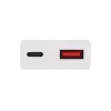 Seinä laturi Akyga AK-CH-27 30W USB-C USB-A PD GaN 5-20V / 1.5-3A valkoinen