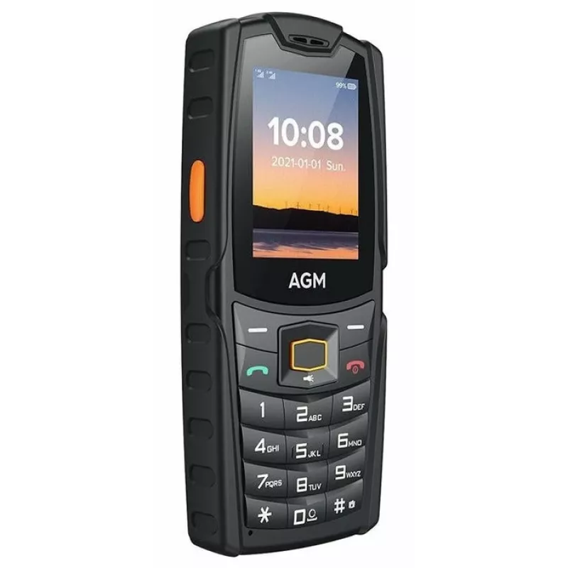 AGM M6 4G kestävä ulkokäyttöön tarkoitettu peruspuhelin (tankomalli), IP68/IP69K, MIL-STD-810H, ilman verkkolaitetta