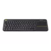 Logitech Wireless Touch Keyboard K400 Plus - näppäimistö - langaton - 2,4 GHz - sveitsiläinen - musta