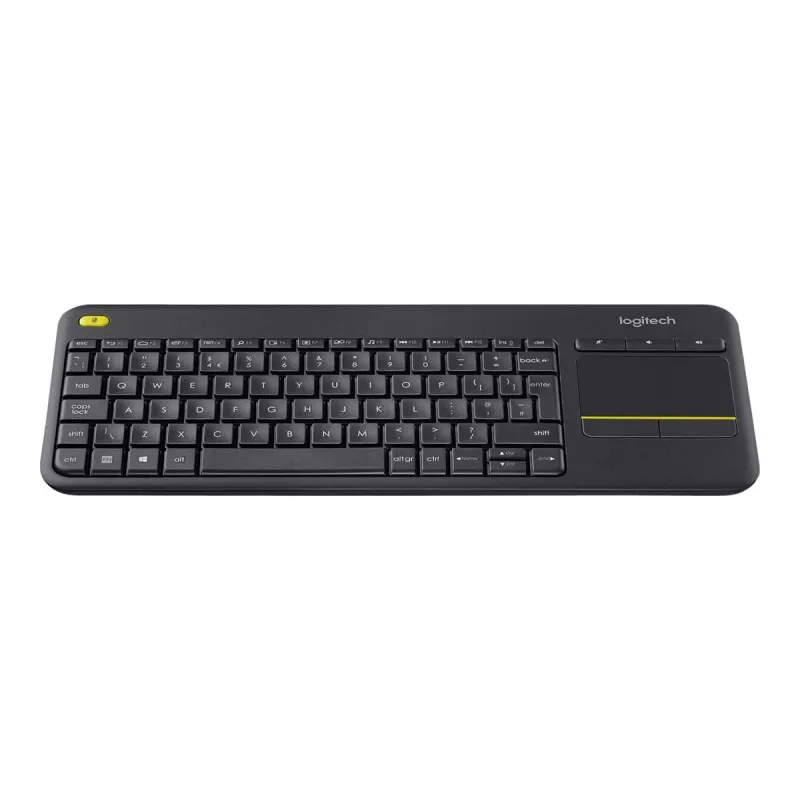 Logitech Wireless Touch Keyboard K400 Plus - näppäimistö - langaton - 2,4 GHz - sveitsiläinen - musta