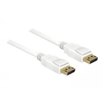 DisplayPort-kaapeli DeLOCK 85509 1,5 m valkoinen