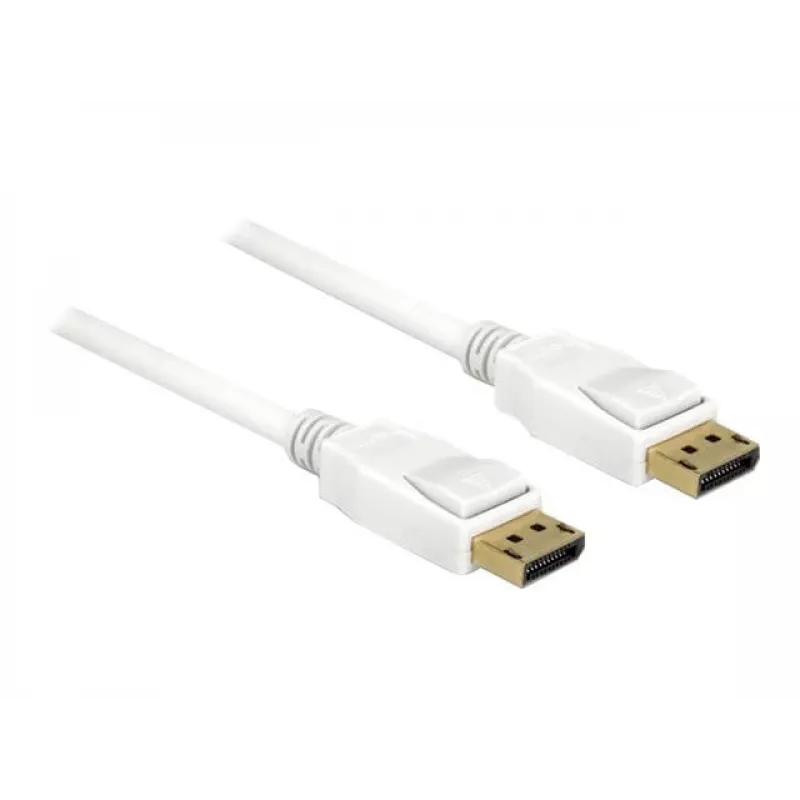 DisplayPort-kaapeli DeLOCK 85509 1,5 m valkoinen