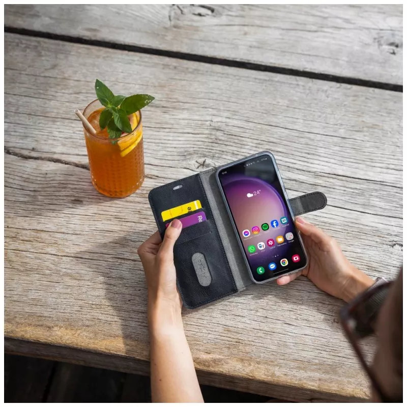 Fixed Opus | kirjakotelo | Xiaomi | 15 Ultra | tekonahka | musta