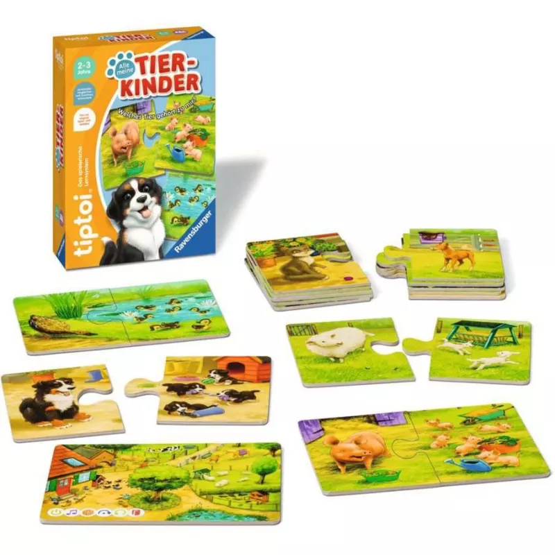 Ravensburger tiptoi Alle meine Tierkinder lautapeli
