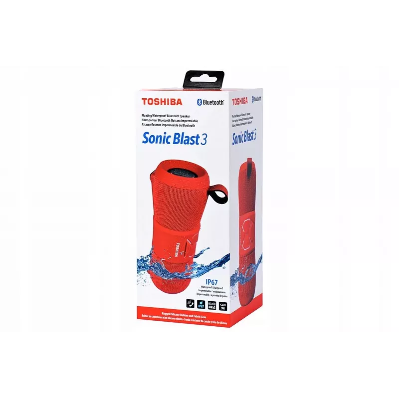 Toshiba Sonic Blast 3 TY-WSP200 kannettava kaiutin punainen