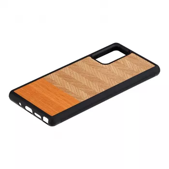 Suojakotelo Man and Wood Galaxy Note 20 Herringbone Arancia musta
