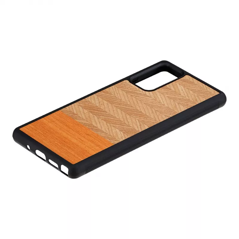 Suojakotelo Man and Wood Galaxy Note 20 Herringbone Arancia musta