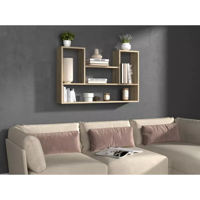 BILBAO 4P ripustushylly 100x16x60 cm Sonoma-tammi