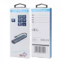 Adapteri HUB USB C 6in1 - HDMI, USBx3, PD, RJ-45