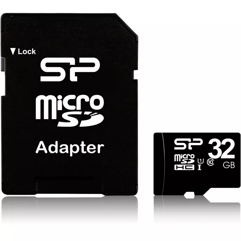 Silicon Power SP032GBSTH010V10SP muistikortti 32 GB MicroSDHC UHS-I Class 10