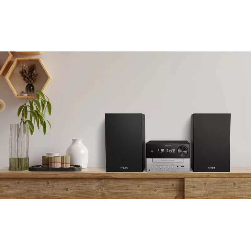 Philips TAM3205M2 kotiaudiöjärjestelmä kotiaudio-mikrojärjestelmä 20 W musta, hopea