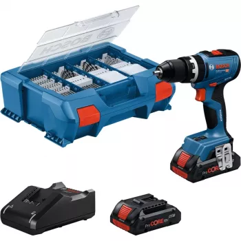 Bosch GSB 18V-65 akkuiskuruuvinväännin, 2x 4,0 Ah akku ja L-Case