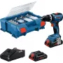 Bosch GSB 18V-65 akkuiskuruuvinväännin, 2x 4,0 Ah akku ja L-Case