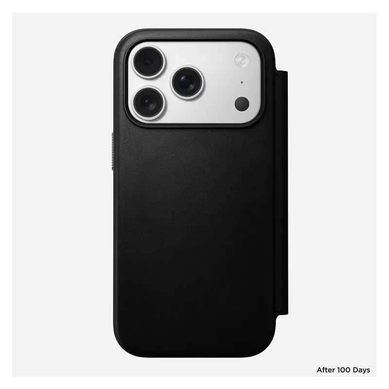 Nomad Modern Leather Folio nahkainen puhelinkotelo iPhone 17 Pro, 16 cm (6,3