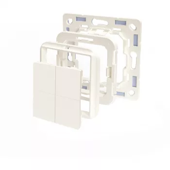 Shelly BLU Wall Switch 4 Shelly BLU Wall Switch 4 valokytkin muovi norsunluu