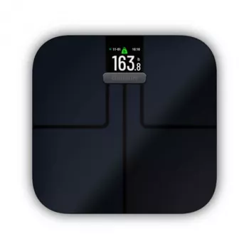 Elektroninen henkilövaaka GARMIN Index S2 — musta, max. 181,4 kg, Wi‑Fi/Bluetooth, kehonkoostumus