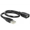 USB-kaapeli DeLOCK 35 cm USB 2.0 83498 musta