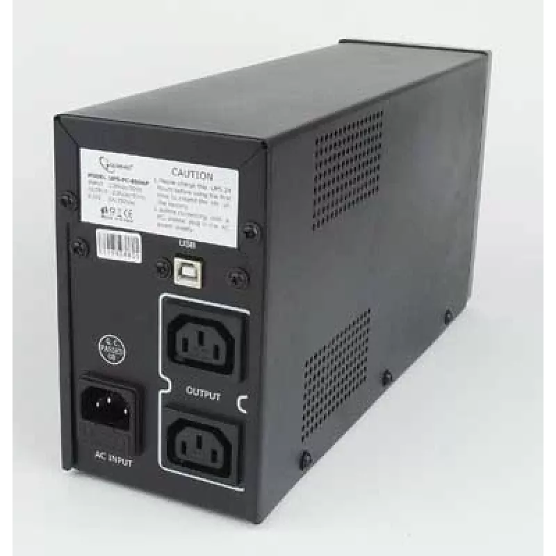 Gembird UPS-PC-850AP keskeytymätön virransyöttö (UPS) Line-Interactive 0,85 kVA 520 W 4 AC-lähtöä