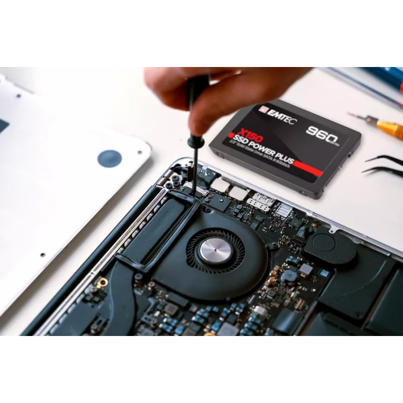 Emtec X150 Power Plus - SSD - 2 TB - sisäinen - 6,4 cm (2,5 inch) - SATA 6Gb/s (ECSSD2TX150)
