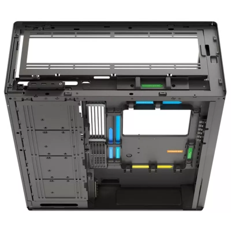 HAVN HS 420 VGPU PC-kotelo, Midi-Tower, E-ATX, karkaistu lasi, PCIe-5.0-riser-kaapeli - musta