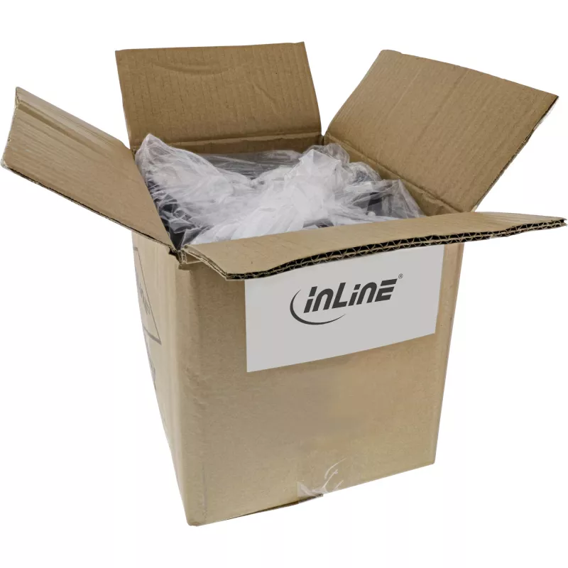 InLine USB 2.0 -kaapeli USB-C - A, musta, 1 m, 130 kpl:n irtopakkaus (B-35731)