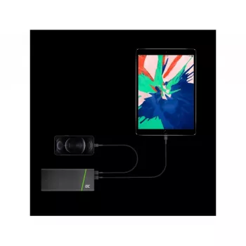 Lightning-kaapeli Green Cell KABGC18 — 2 m, Lightning–USB-A, musta