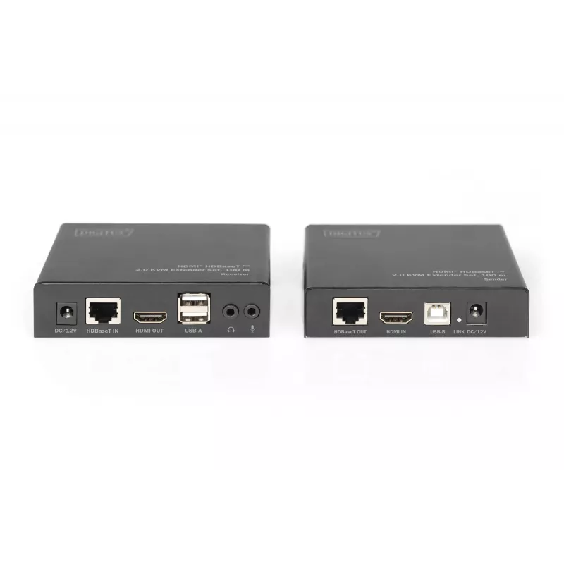 Digitus 4K HDMI HDBaseT™ 2.0 KVM-jatkain sarja, 100 m