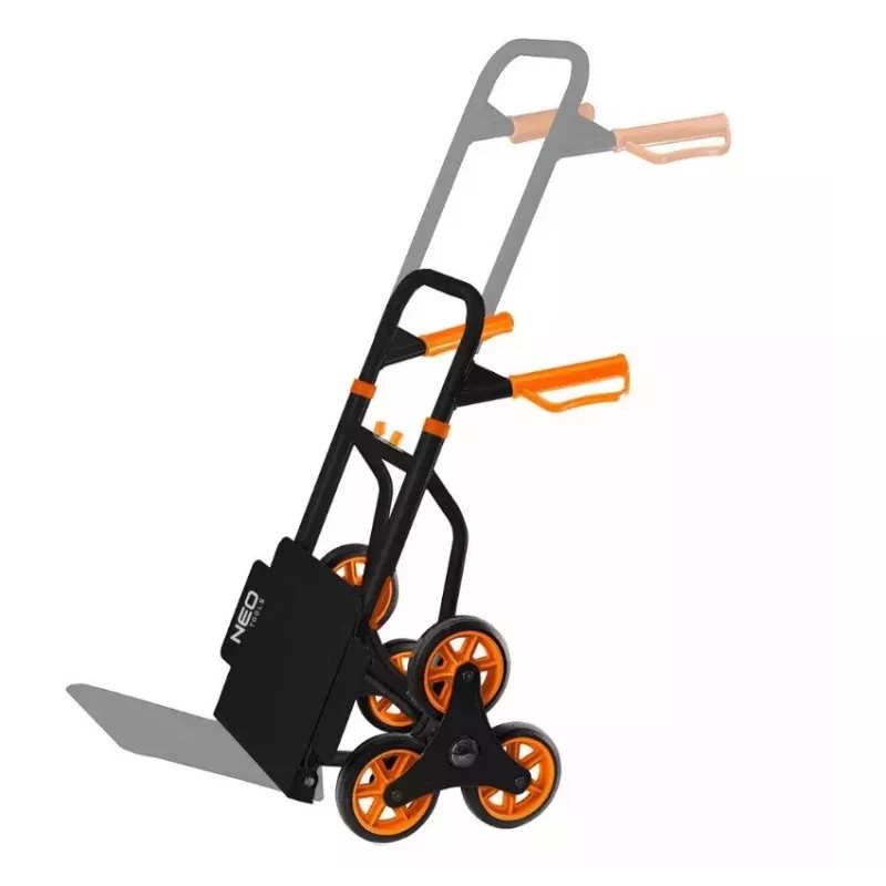 Porrasnousukärry NEO tools 84-402, taitettava käsikärry, 150 kg kantavuus