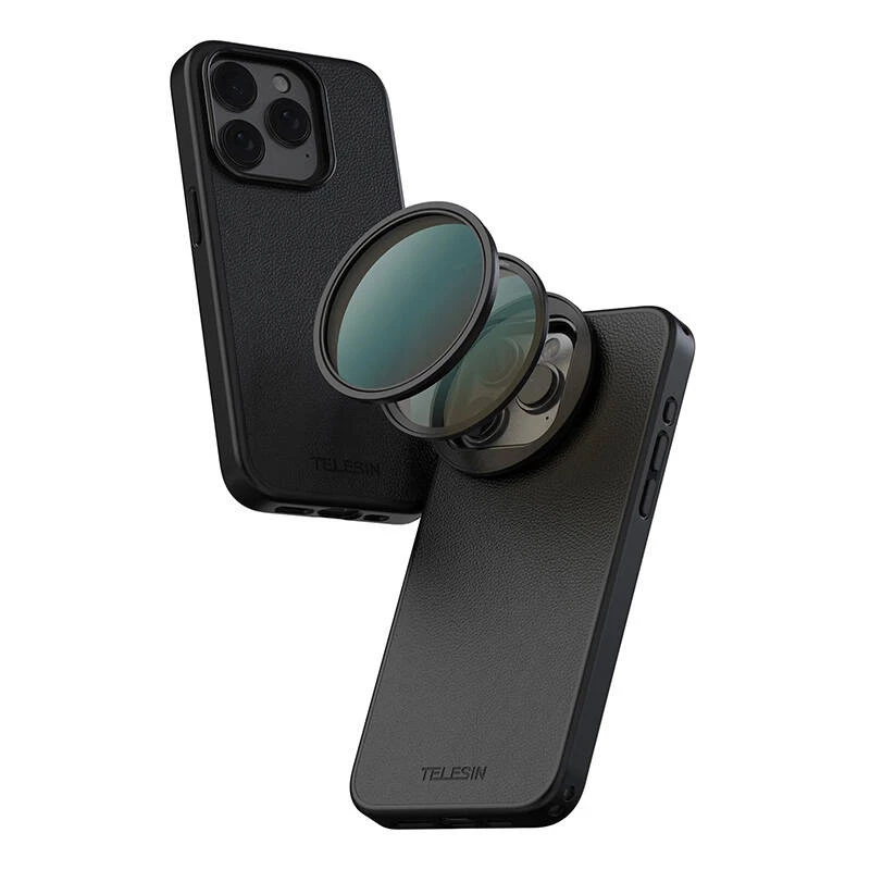 Telesin magneettisuodattimen kehyskotelo iPhone 15 Pro -puhelimelle