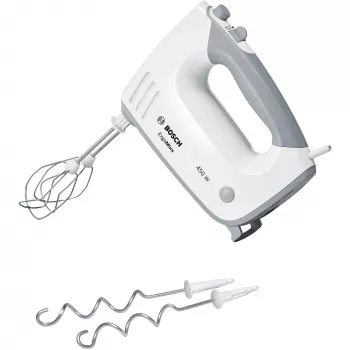 Käsivatkain Bosch MFQ36400 — 450 W, 5 nopeutta, turbo, 1,3 m johto, harmaa/valkoinen