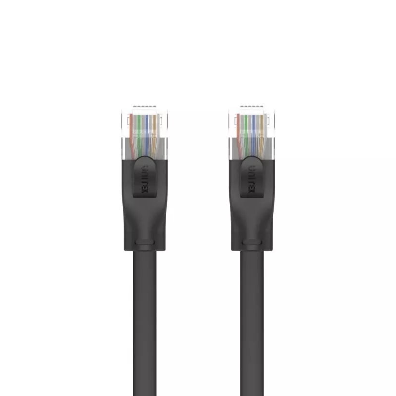 Unitek C1811GBK Cat6 UTP litteä Ethernet-kaapeli, 3 m, musta