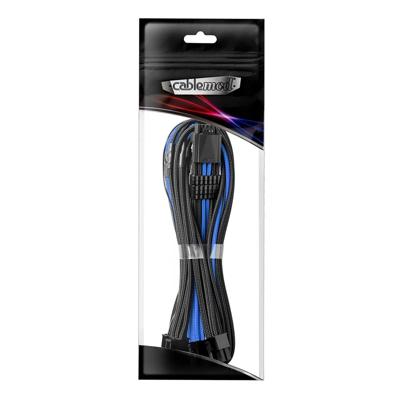 Virtalähdekaapelisarja CableMod C-Series PRO ModMesh 12VHPWR StealthSense musta/sininen punottu