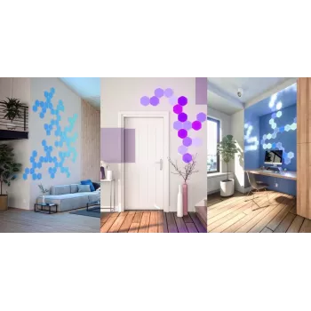 Nanoleaf HEXAGON SMARTER KIT LED-paneelit valkoinen 7 kpl