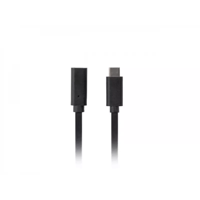 USB-C–USB-C-kaapeli LANBERG CA-USBE-20CC-0005-BK, USB 3.2 Gen 1 (5 Gbit/s), 0,5 m, musta