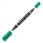 Pysyvä merkkiaine Staedtler Lumocolor Duo Fine/Bullet Tip vihreä