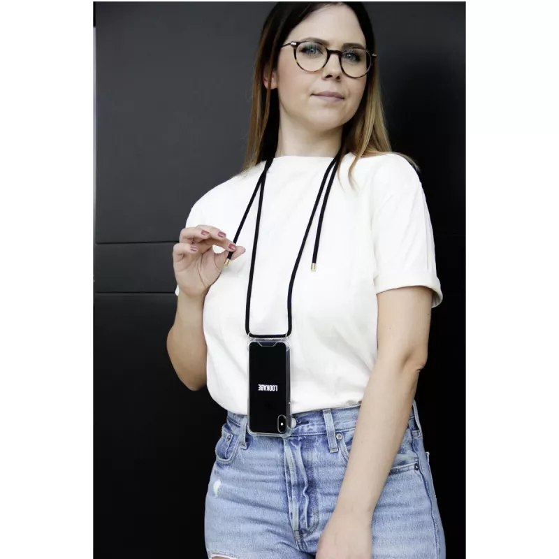 Lookabe kaulaketjupuhelinkuori iPhone XS Maxille, kulta/musta