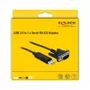 Sarjakaapeli DeLOCK 66282 musta 1,8 m RS-232 USB Type-A