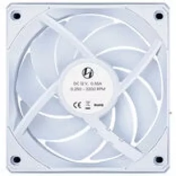 120mm kotelotuuletin Lian Li UNI FAN CL Wireless — valkoinen, langaton RGB-ohjaus, Daisy-Chain-yhteensopiva